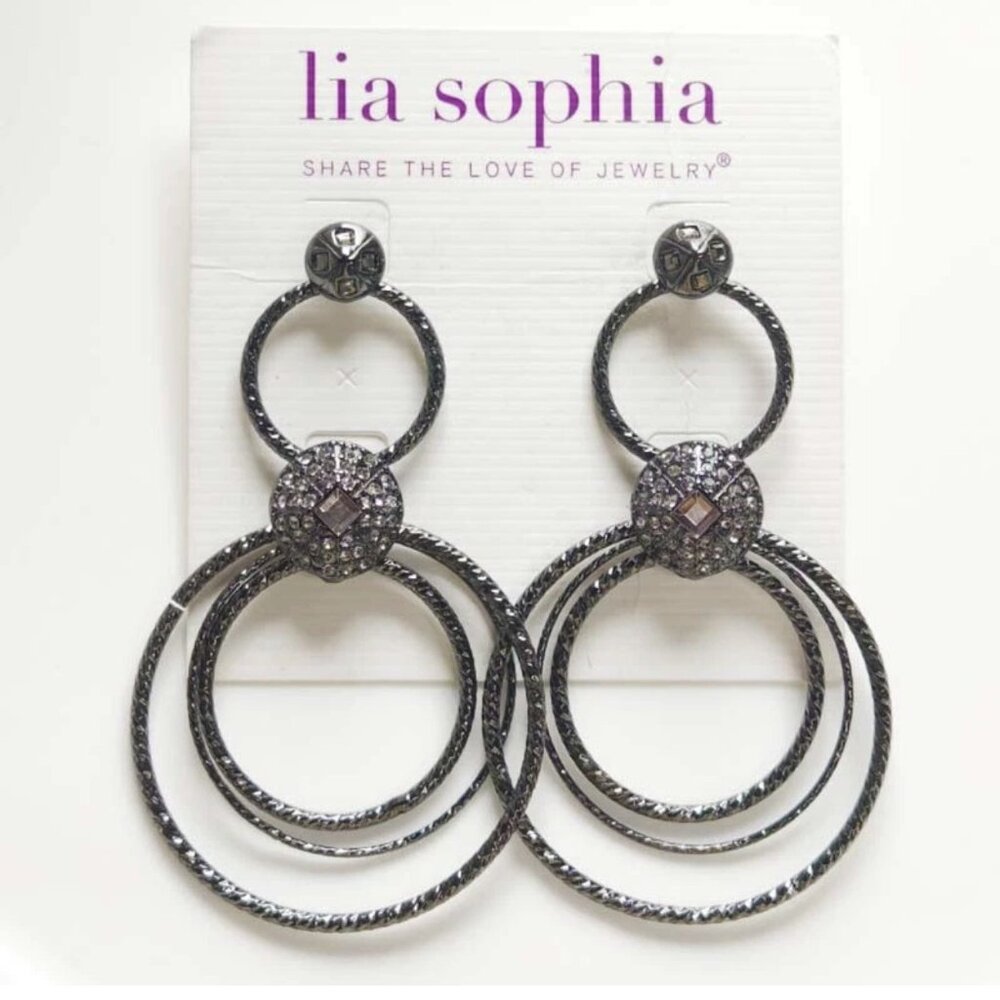 Lia Sophia "AMPLIFIED" Multi-hoop Earrings
